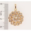 Кулон Xuping Позолота 18K Пышный кристальный цветок фото №2 Кулон Xuping Позолота 18K Пышный кристальный цветок фото №2