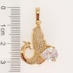Кулон Xuping Позолота 18K Сказочная птица с инкрустацией цирконием и кристаллом фото №3 Кулон Xuping Позолота 18K Сказочная птица с инкрустацией цирконием и кристаллом фото №3