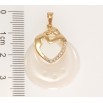 Кулон Xuping Позолота 18K Влюбленная пара с колечком из белой керамики фото №2 Кулон Xuping Позолота 18K Влюбленная пара с колечком из белой керамики фото №2