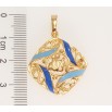 Кулон Xuping Позолота 18K Резная подвеска с сине-голубой эмалью и надписью Аллах фото №2 Кулон Xuping Позолота 18K Резная подвеска с сине-голубой эмалью и надписью Аллах фото №2