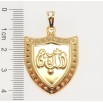 Кулон Xuping Позолота 18K Щит с надписью Аллах фото №2 Кулон Xuping Позолота 18K Щит с надписью Аллах фото №2