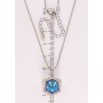 Кулон Xuping колір Родій з кр-ми Swarovski на ланцюжку Кристальний куб в обрамленні кристалів довжина 40.5-46см х 1мм фото №2 Кулон Xuping колір Родій з кр-ми Swarovski на ланцюжку Кристальний куб в обрамленні кристалів довжина 40.5-46см х 1мм фото №2