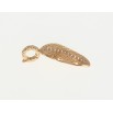 Кулон Xuping Позолота 18K Листик с дорожкой циркония фото №3 Кулон Xuping Позолота 18K Листик с дорожкой циркония фото №3