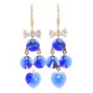 Серьги Xuping цвет 18K с кристаллами Swarovski французский замок Кристаллы Capri Blue фото №2 Серьги Xuping цвет 18K с кристаллами Swarovski французский замок Кристаллы Capri Blue фото №2