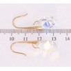Серьги Xuping цвет 18K с кристаллами Swarovski французский замок Кристальные треугольники Shimmer фото №3 Серьги Xuping цвет 18K с кристаллами Swarovski французский замок Кристальные треугольники Shimmer фото №3