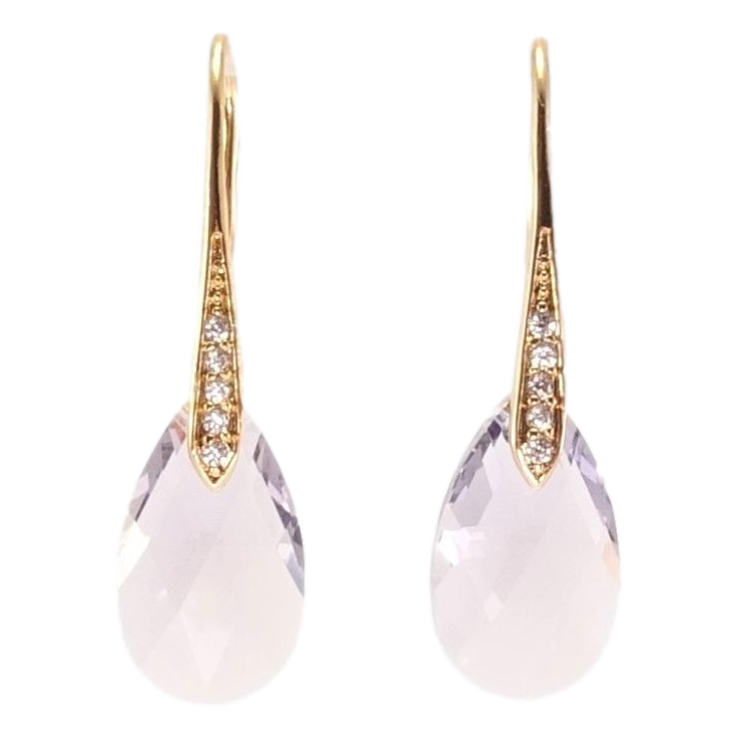 Серьги Xuping цвет 18K с кристаллами Swarovski французский замок Кристаллы Provence Lavender фото №25 Серьги Xuping цвет 18K с кристаллами Swarovski французский замок Кристаллы Provence Lavender фото №25