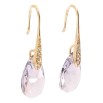 Серьги Xuping цвет 18K с кристаллами Swarovski французский замок Кристаллы Provence Lavender фото №2 Серьги Xuping цвет 18K с кристаллами Swarovski французский замок Кристаллы Provence Lavender фото №2