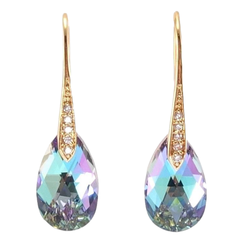 Сережки Xuping колір 18K з кристалами Swarovski французький замок Кристали Paradise Shine фото №14 Сережки Xuping колір 18K з кристалами Swarovski французький замок Кристали Paradise Shine фото №14