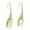 Серьги Xuping цвет 18K с кристаллами Swarovski французский замок Кристаллы Peridot фото №2 Серьги Xuping цвет 18K с кристаллами Swarovski французский замок Кристаллы Peridot фото №2