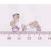 Сережки Xuping колір Родій з кристалами Swarovski пусети Квіточки з кристалом Provence Lavender фото №2 Сережки Xuping колір Родій з кристалами Swarovski пусети Квіточки з кристалом Provence Lavender фото №2
