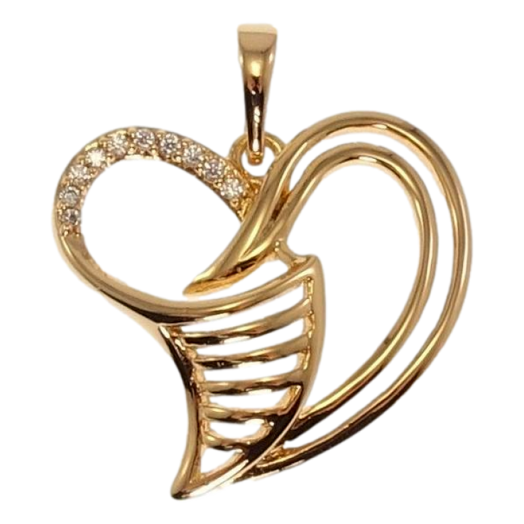 Кулон Xuping Позолота 18K Декоративное сердечко фото №6