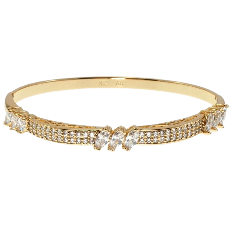 Браслет Xuping Позолота 18K Кристальна класика ø 6см фото №24 Браслет Xuping Позолота 18K Кристальна класика ø 6см фото №24