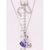 Кулон Xuping колір Родій з кр-ми Swarovski на ланцюжку Лебеді з кристалами Clear та Majestic Blue дл. 34-40см х 1мм фото №2 Кулон Xuping колір Родій з кр-ми Swarovski на ланцюжку Лебеді з кристалами Clear та Majestic Blue дл. 34-40см х 1мм фото №2