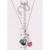 Кулон Xuping колір Родій з кр-ми Swarovski на ланцюжку Лебеді з кристалами Rose та Vitrail Medium дл. 34-39см х 1мм фото №2 Кулон Xuping колір Родій з кр-ми Swarovski на ланцюжку Лебеді з кристалами Rose та Vitrail Medium дл. 34-39см х 1мм фото №2