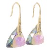 Серьги Xuping цвет 18K с кристаллами Swarovski французский замок Кристальные треугольники Vitrail Light фото №3 Серьги Xuping цвет 18K с кристаллами Swarovski французский замок Кристальные треугольники Vitrail Light фото №3