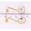 Серьги Xuping цвет 18K с кристаллами Swarovski пусеты "Кристаллы Clear" фото №3 Серьги Xuping цвет 18K с кристаллами Swarovski пусеты "Кристаллы Clear" фото №3