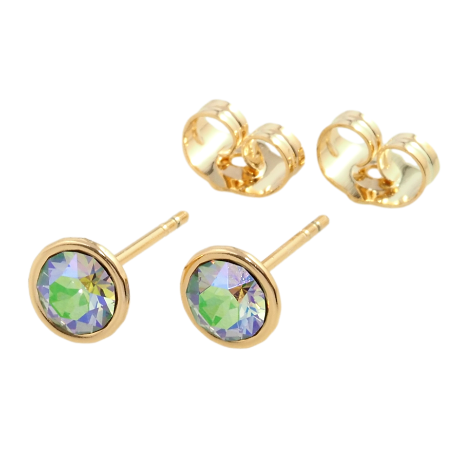 Серьги Xuping цвет 18K с кристаллами Swarovski пусеты Кристаллы Paradise Shine ø 7мм фото №1 Серьги Xuping цвет 18K с кристаллами Swarovski пусеты Кристаллы Paradise Shine ø 7мм фото №1