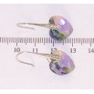Серьги Xuping цвет Родий с кристаллами Swarovski французский замок Кристальные сердечки Vitrail Light фото №2 Серьги Xuping цвет Родий с кристаллами Swarovski французский замок Кристальные сердечки Vitrail Light фото №2
