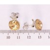 Серьги Xuping цвет Родий с кристаллами Swarovski пусеты Кристаллы Golden Shadow с птичками фото №2 Серьги Xuping цвет Родий с кристаллами Swarovski пусеты Кристаллы Golden Shadow с птичками фото №2
