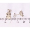Серьги Xuping цвет Родий с кристаллами Swarovski пусеты Хрюшки с кристаллами Clear фото №2 Серьги Xuping цвет Родий с кристаллами Swarovski пусеты Хрюшки с кристаллами Clear фото №2