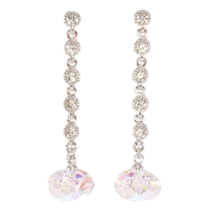 Сережки Xuping колір Родій з кристалами Swarovski пусети Підвіски з кристалом Shimmer фото №1 Сережки Xuping колір Родій з кристалами Swarovski пусети Підвіски з кристалом Shimmer фото №1
