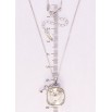 Кулон Xuping колір Родій з кр-ми Swarovski на ланцюжку Замок із ключиком, кристал Clear довжина 40,5-45,5см х 1мм фото №2 Кулон Xuping колір Родій з кр-ми Swarovski на ланцюжку Замок із ключиком, кристал Clear довжина 40,5-45,5см х 1мм фото №2