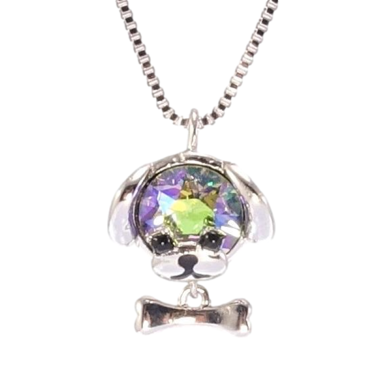 Кулон Xuping колір Родій з кр-ми Swarovski на ланцюжку Собачка кристал Paradise Shine довжина 40-45см х 1мм фото №9 Кулон Xuping колір Родій з кр-ми Swarovski на ланцюжку Собачка кристал Paradise Shine довжина 40-45см х 1мм фото №9