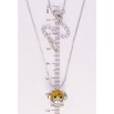 Кулон Xuping колір Родій з кр-ми Swarovski на ланцюжку Собачка кристал Sunflower довжина 41-46см х 1мм фото №2