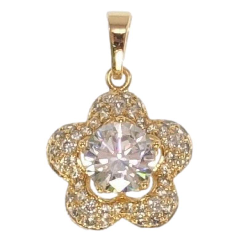 Кулон Xuping Позолота 18K Цветочек с цирконием фото №1 Кулон Xuping Позолота 18K Цветочек с цирконием фото №1