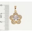Кулон Xuping Позолота 18K Цветочек с цирконием фото №2 Кулон Xuping Позолота 18K Цветочек с цирконием фото №2