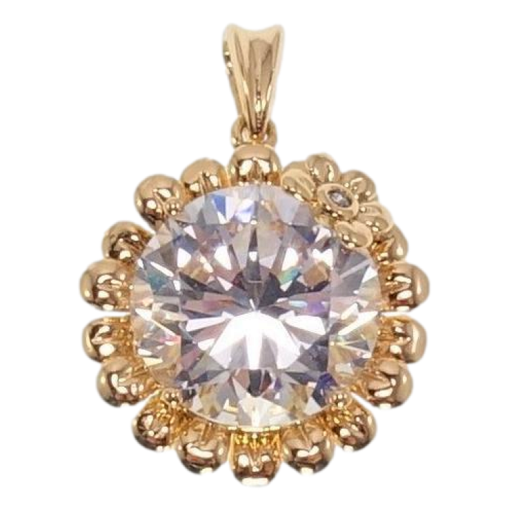 Кулон Xuping Позолота 18K Кристальный цветочек фото №14 Кулон Xuping Позолота 18K Кристальный цветочек фото №14