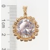 Кулон Xuping Позолота 18K Кристальный цветочек фото №2