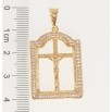 Кулон Xuping M&L Цвет 18K Декоративный Крест с Распятием в рамочке фото №2 Кулон Xuping M&L Цвет 18K Декоративный Крест с Распятием в рамочке фото №2