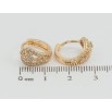 Серьги Xuping M&L Цвет 18K колечки Цветочная искристость фото №2 Серьги Xuping M&L Цвет 18K колечки Цветочная искристость фото №2