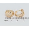 Серьги Xuping M&L Цвет 18K колечки Резной цветочный орнамент фото №2 Серьги Xuping M&L Цвет 18K колечки Резной цветочный орнамент фото №2