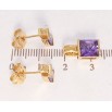 Набор Xuping Позолота 18K Серьги Кулон Сиреневые кристаллы на дужках фото №2 Набор Xuping Позолота 18K Серьги Кулон Сиреневые кристаллы на дужках фото №2