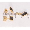 Набор Xuping Позолота 18K Серьги Кулон Три черных кристалла в огранке Маркиз фото №2 Набор Xuping Позолота 18K Серьги Кулон Три черных кристалла в огранке Маркиз фото №2
