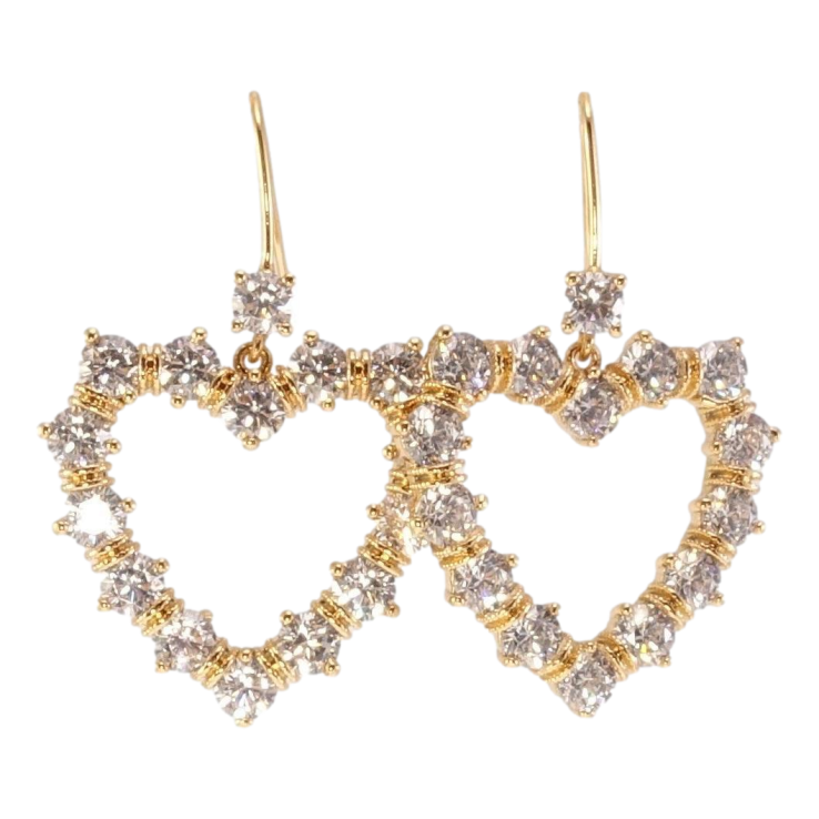 Серьги Xuping Позолота 18K французский замок Сердечки из циркония фото №12 Серьги Xuping Позолота 18K французский замок Сердечки из циркония фото №12