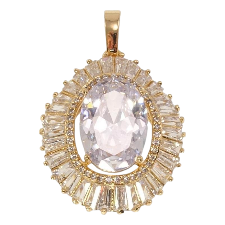 Кулон Xuping Позолота 18K Розкішний блиск кристалів фото №2 Кулон Xuping Позолота 18K Розкішний блиск кристалів фото №2