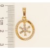 Кулон Xuping Позолота 18K Кристальная звездочка в колечке фото №2