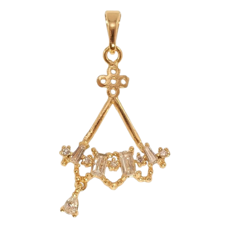 Кулон Xuping Позолота 18K Декоративный веер с цирконием фото №1 Кулон Xuping Позолота 18K Декоративный веер с цирконием фото №1