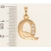 Кулон Xuping Позолота 18K Буква Q фото №2 Кулон Xuping Позолота 18K Буква Q фото №2