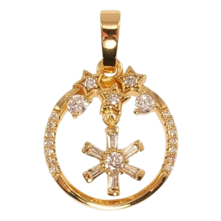 Кулон Xuping Позолота 18K Колечко с звездным узором и цирконием фото №23 Кулон Xuping Позолота 18K Колечко с звездным узором и цирконием фото №23