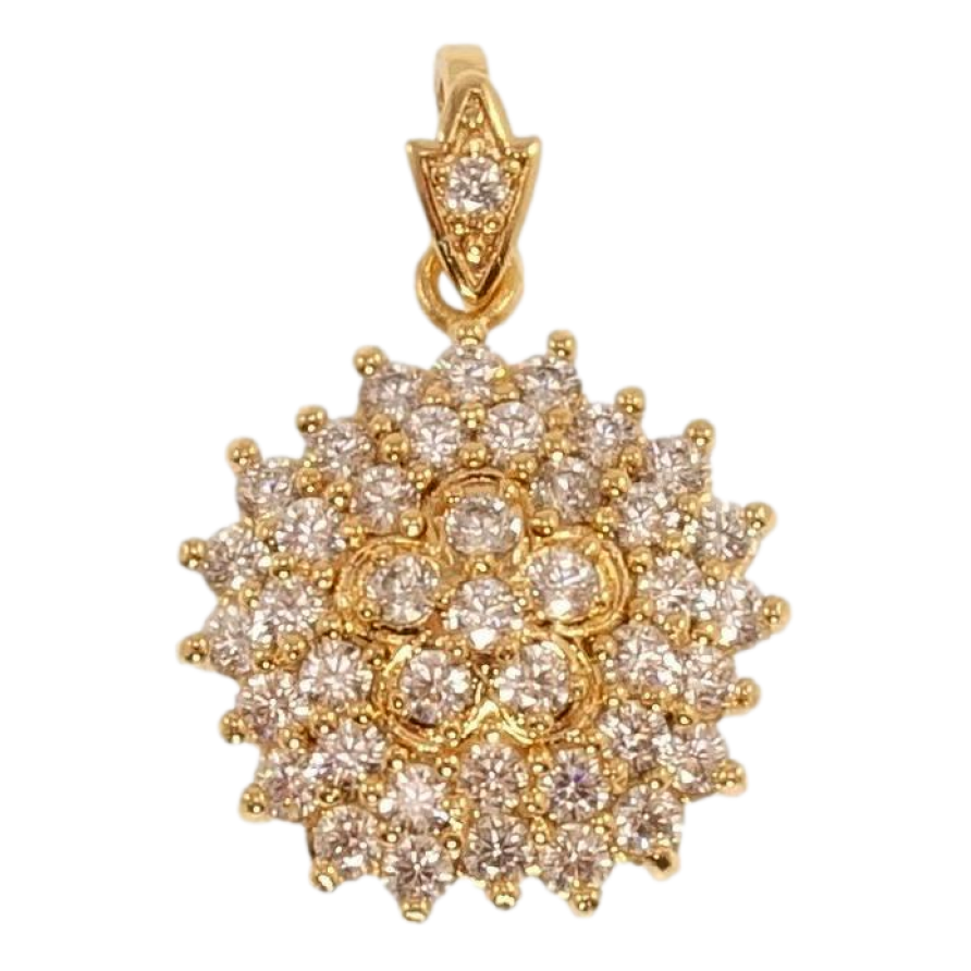 Кулон Xuping Позолота 18K Роскошный кристальный цветок фото №1 Кулон Xuping Позолота 18K Роскошный кристальный цветок фото №1
