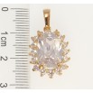 Кулон Xuping Позолота 18K Кристалл в лучистом обрамлении циркония фото №2 Кулон Xuping Позолота 18K Кристалл в лучистом обрамлении циркония фото №2