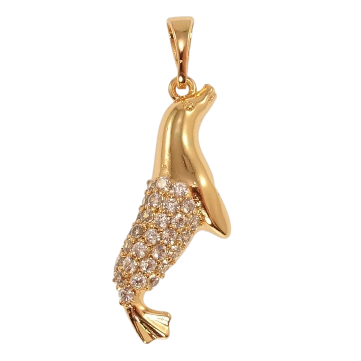 Кулон Xuping Позолота 18K Тюлень инкрустация цирконием фото №4 Кулон Xuping Позолота 18K Тюлень инкрустация цирконием фото №4