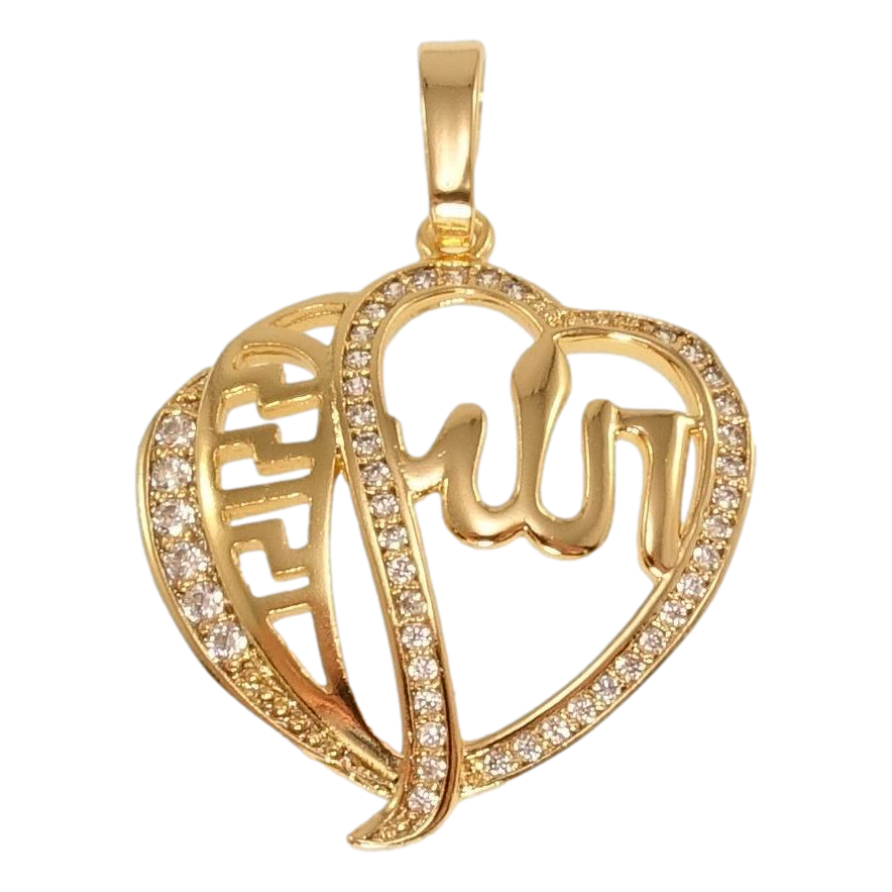 Кулон Xuping Позолота 18K Фигурная Мусульманская подвеска с надписью Аллах фото №1 Кулон Xuping Позолота 18K Фигурная Мусульманская подвеска с надписью Аллах фото №1