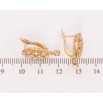 Серьги Xuping M&L Цвет 18K английский замок Овалы с кристаллами фото №2