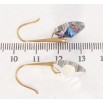 Сережки Xuping колір 18K з кристалами Swarovski французький замок Кристальні квіточки Paradise Shine фото №2 Сережки Xuping колір 18K з кристалами Swarovski французький замок Кристальні квіточки Paradise Shine фото №2