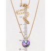 Кулон Xuping 18K з кр-ми Swarovski на ланцюжку Кристали Paradise Shine довжина 39,5-44,5см х 1мм фото №2 Кулон Xuping 18K з кр-ми Swarovski на ланцюжку Кристали Paradise Shine довжина 39,5-44,5см х 1мм фото №2